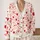 Red Pink Heart Motif Valentine's Day Casual Layering For Women, Date Nights And More All-over Print Knitted Cardigan - 2