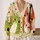 Colorful Cat Faces For Relaxed Spring Layering And Everyday Casual Wardrobe Styling All-over Print Knitted Cardigan - 2