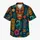 Colorful Tiki Masks and Tropical Flowers for Beach Vacations, Men’s Summer Style Hawaiian Shirt - 7