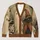 Halloween Black Cat Ghost Trio for Autumn Gatherings and Layering with Whimsical Charm All-over Print Knitted Cardigan - 1