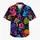 Neon Skull Mushroom Motifs for Festival Travel and Summer Beach Vacation Style Hawaiian Shirt - 7