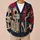 Colorful Sugar Skull Skeleton With Floral Fiesta Details For Halloween Fall Layering All-over Print Knitted Cardigan - 6
