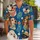 Dapper Dog Beach Companions for Sunny Vacations, Weekend Resort Trips, and Cruises Hawaiian Shirt - 1