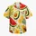 Tropical Watermelon Papaya Avocado Fruit Foliage for Beach Vacations and Summer Men Hawaiian Shirt - 7