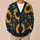 Sunflower Moon Botanical Motif for Autumn Layering, Women's Office and Streetwear Style All-over Print Knitted Cardigan - 6
