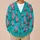 Pink Cactus Desert Motifs for Southwestern Everyday Layering, Vacation Style for Women All-over Print Knitted Cardigan - 6