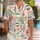 Abstract Face Linework in Pastel Tones for Beach Vacations and Resort Weekends for Men Hawaiian Shirt - 1