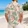 Abstract Face Linework in Pastel Tones for Beach Vacations and Resort Weekends for Men Hawaiian Shirt - 2