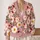 Daisy And Ladybug Floral Charm for Relaxed Autumn Layering, Women's Everyday Style All-over Print Knitted Cardigan - 2