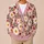 Daisy And Ladybug Floral Charm for Relaxed Autumn Layering, Women's Everyday Style All-over Print Knitted Cardigan - 6