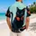 Retro Black Cat DJ Headphones for Beach Parties, Summer Travel, and Music Lovers Hawaiian Shirt - 2