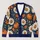Pumpkin Daisy Autumn Garden Motifs for Cozy Fall Layering, Women's Seasonal Style All-over Print Knitted Cardigan - 1