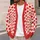 Red Heart Motif Layering Essential for Valentine's Day and Cozy Everyday Wear for Women All-over Print Knitted Cardigan - 5