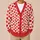 Red Heart Motif Layering Essential for Valentine's Day and Cozy Everyday Wear for Women All-over Print Knitted Cardigan - 6
