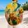 Violinist In Sunflower Meadow With Ocean Waves For Beach Vacations And Summer Getaways Hawaiian Shirt - 2