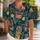 Tiki Mask Jungle Faces for Beach Vacations, Luau Nights, and Island Getaways for Men Hawaiian Shirt - 1
