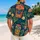 Tiki Mask Jungle Faces for Beach Vacations, Luau Nights, and Island Getaways for Men Hawaiian Shirt - 2