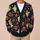 Halloween Ghost Pumpkin And Skull Motifs For Autumn Parties And Cozy Seasonal Layering All-over Print Knitted Cardigan - 6