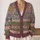 Vintage Floral Botanical Bands for Relaxed Spring Layering, Women’s Everyday Style All-over Print Knitted Cardigan - 2