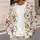 Rose Bouquet Motifs for Relaxed Autumn Layering, Women's Romantic Cottage Style Wear All-over Print Knitted Cardigan - 5