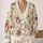 Rose Bouquet Motifs for Relaxed Autumn Layering, Women's Romantic Cottage Style Wear All-over Print Knitted Cardigan - 2