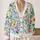 Watercolor Floral Blooms For Relaxed Autumn Layering And Everyday Women's Style All-over Print Knitted Cardigan - 2