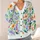 Watercolor Floral Blooms For Relaxed Autumn Layering And Everyday Women's Style All-over Print Knitted Cardigan - 4