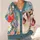 Yawning Cat Floral Color Burst for Relaxed Everyday Layering, Colorful Animal Lover Gift All-over Print Knitted Cardigan - 4