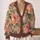 Painterly Rose Garden For Relaxed Everyday Layering In Women's Botanical Style Wear All-over Print Knitted Cardigan - 2