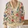 Hummingbird Floral Garden Motifs for Relaxed Everyday Layering, Women’s Nature Style All-over Print Knitted Cardigan - 2