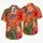 Orange Tropical Hibiscus And Monstera Botanical Style For Resort Vacation Outfits Hawaiian Shirt - 5
