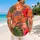 Orange Tropical Hibiscus And Monstera Botanical Style For Resort Vacation Outfits Hawaiian Shirt - 2