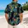 Black Cat Tropical Jungle Foliage for Beach Holidays, Summer Travel and Vacations Hawaiian Shirt - 2