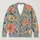 Colorful Botanical Blooms For Casual Autumn-Winter Layering And Everyday Womenswear All-over Print Knitted Cardigan - 1