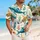 Whale Sea Turtle Seahorse Ocean Scene for Beach Vacations and Summer Travel for Men Hawaiian Shirt - 6