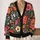 Colorful Floral Botanicals for Artistic Autumn Layering and Everyday Women’s Style All-over Print Knitted Cardigan - 2