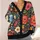 Colorful Floral Botanicals for Artistic Autumn Layering and Everyday Women’s Style All-over Print Knitted Cardigan - 4