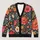 Colorful Floral Botanicals for Artistic Autumn Layering and Everyday Women’s Style All-over Print Knitted Cardigan - 1