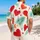 Red Heart Tropical Resort Style For Valentine's Day Vacations And Everyday Leisure Men Hawaiian Shirt - 2