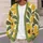 Mustard Daisy And Olive Leaf Botanical Style For Everyday Autumn Layering For Women All-over Print Knitted Cardigan - 5