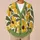 Mustard Daisy And Olive Leaf Botanical Style For Everyday Autumn Layering For Women All-over Print Knitted Cardigan - 6