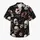 Skull And Crimson Floral Motifs For Beach Nights, Festivals, And Alternative Style Men Hawaiian Shirt - 7
