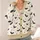 Bat And Star Motifs For Autumn Layering, Gothic Night Style For Everyday Women's Wear All-over Print Knitted Cardigan - 4