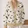 Bat And Star Motifs For Autumn Layering, Gothic Night Style For Everyday Women's Wear All-over Print Knitted Cardigan - 2