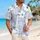 White Wildflower Botanical Motifs for Coastal Vacations and Summer Garden Gatherings Hawaiian Shirt - 6
