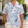 White Wildflower Botanical Motifs for Coastal Vacations and Summer Garden Gatherings Hawaiian Shirt - 1
