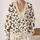 Colorful Butterfly Garden Motifs for Relaxed Autumn Layering and Everyday Women’s Style All-over Print Knitted Cardigan - 2