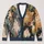 Colorful Cat Faces for Cozy Everyday Layering and Playful Weekend Outings at Home All-over Print Knitted Cardigan - 1