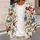 Cherry And Blue Floral Motifs For Autumn Layering, Relaxed Everyday Women's Style All-over Print Knitted Cardigan - 5