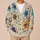 Colorful Crochet Flower Blossoms for Cozy Everyday Layering, Weekend Style, Women All-over Print Knitted Cardigan - 6